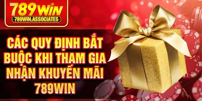 Các quy định bắt buộc khi tham gia nhận khuyến mãi 789win